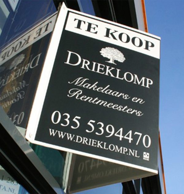 Staand V-bord met 4 gaten - Afbeelding 3