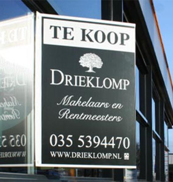 staand V-bord met 4 gaten