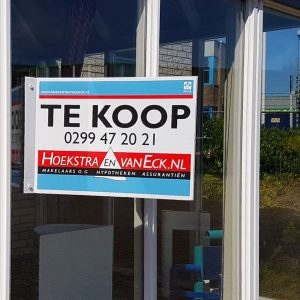 liggend V-bord met 4 gaten voor zuignappen
