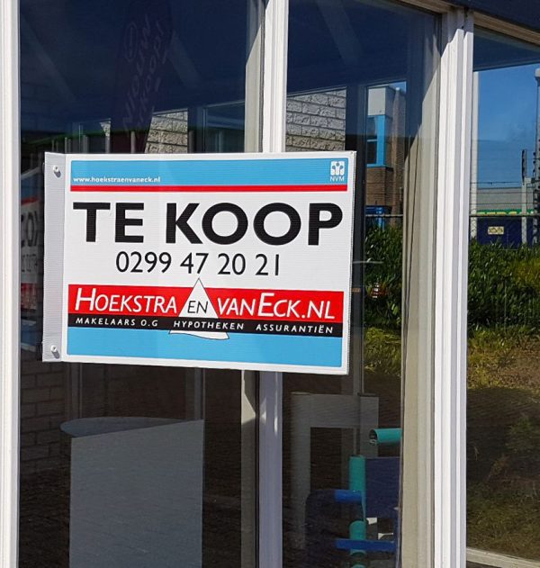 liggend V-bord met 4 gaten voor zuignappen