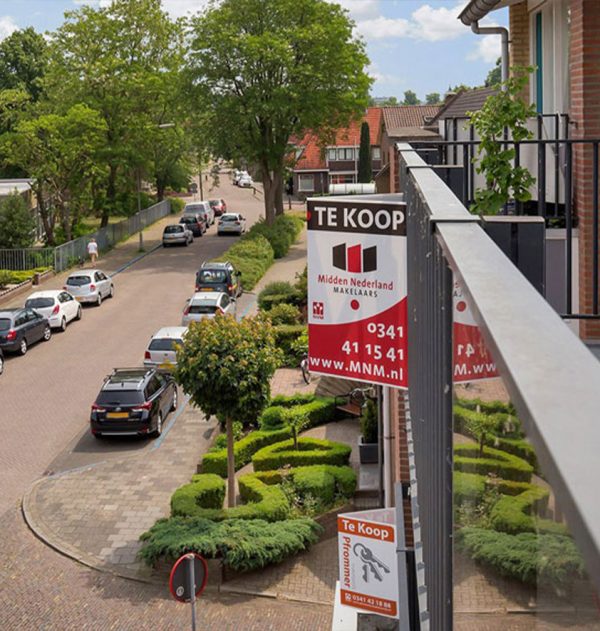 staand V-bord met 4 gaten